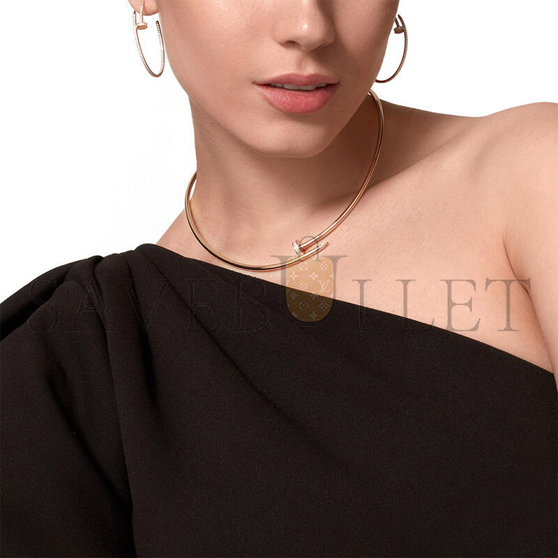 Ca*t1er collier torque juste un clou, modello piccolo, diamanti ref.n7424419